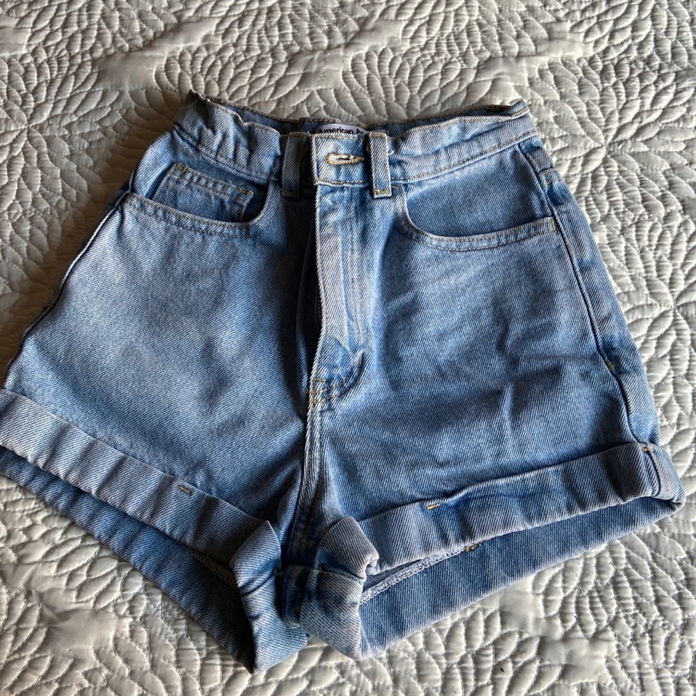 american apparel jean shorts
